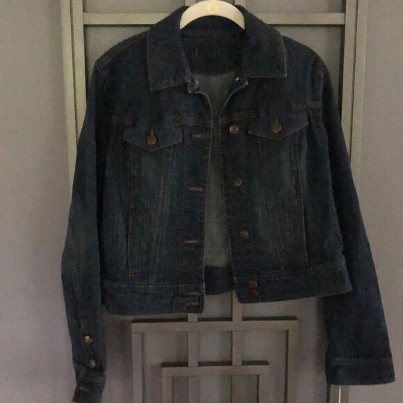 Anne Taylor Loft Cropped denim jacket. Size S - Picture 2 of 7